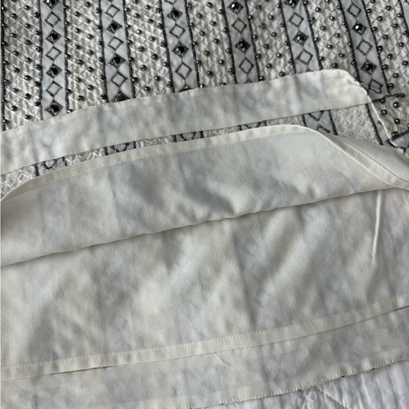 Club Monaco Black and White Beaded Mini Skirt - Picture 4 of 9